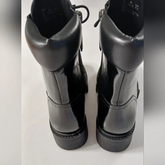 COACH Patent Leather Combat Boot CX027 • Black • Size 6B - Picture 8 of 13